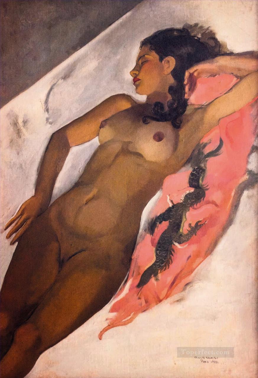 Amrita Sher Gil Nude Indian Oil Paintings